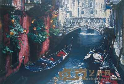 陈逸飞 光之桥 47×72cm